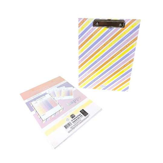 TABLA C/APRETADOR PLANNER HAPPY TILIBRA