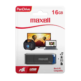 PENDRIVE MAXELL 16GB BLUE