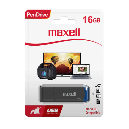 PENDRIVE MAXELL 16GB BLUE
