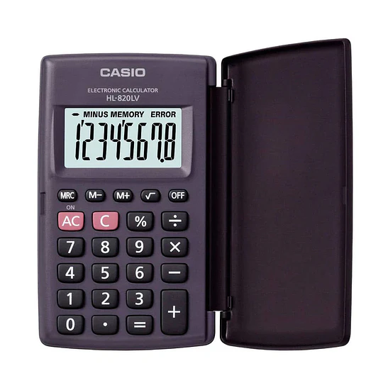 CALCULADORA CASIO BOLSILLO HL-820LV 8 digitos