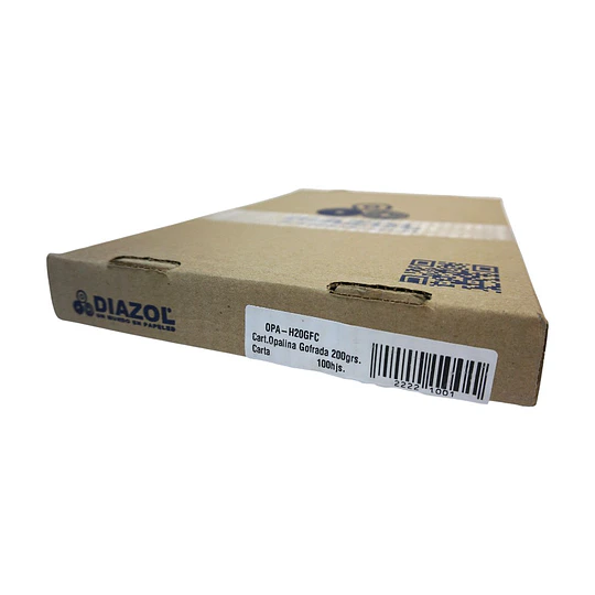 OPALINA CARTA GOFRADA 200 gr CAJA 100 un. DIAZOL
