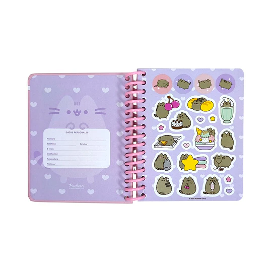 LIBRETA ESPIRAL 96 hj 145x120 PUSHEEN LINEADO MW