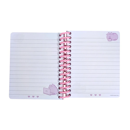 LIBRETA ESPIRAL 96 hj 145x120 PUSHEEN LINEADO MW