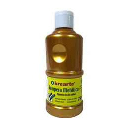 TEMPERA METALICA 250cc ORO KREARTE