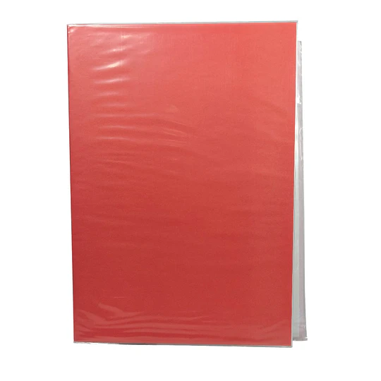 CARPETA PLASTIFICADA ROJO