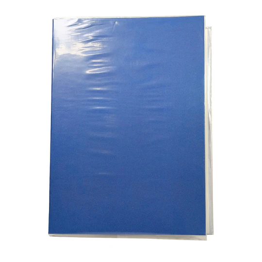 CARPETA PLASTIFICADA AZUL