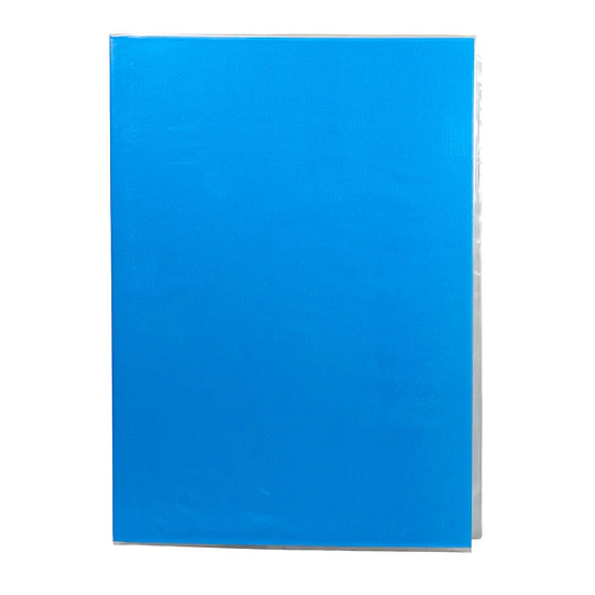 CARPETA PLASTIFICADA CELESTE