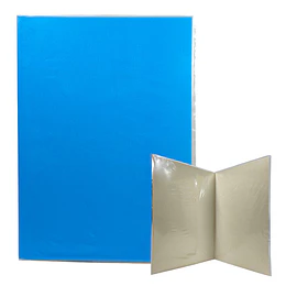 CARPETA PLASTIFICADA CELESTE