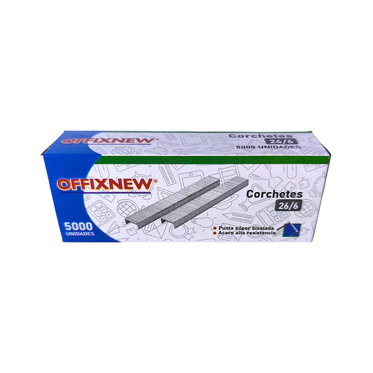 CORCHETE 26/6 X 5000 OFFIX