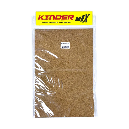 LAMINA DE CORCHO 2mm. 20 x 30cm. KINDER MIX 