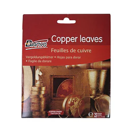 PAPEL PAN DE ORO COBRE P/LAMINAR BIANYO 25 hjs 15x