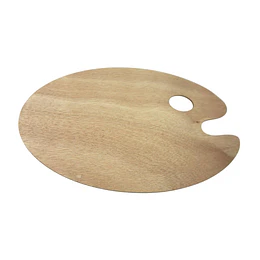 PALETA PROFESIONAL MADERA OVALADA 20x30