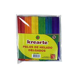 PALO DE HELADO DELGADO COLOR 50 un KREARTE