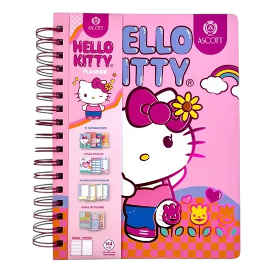 PLANNER 18x24 HELLO KITTY ESPIRAL ASCOTT