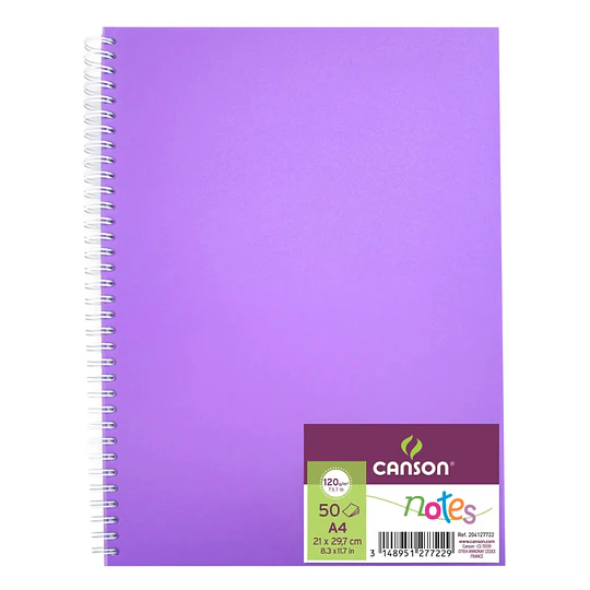 CUADERNO CANSON NOTES 5 hj A4 120 gr