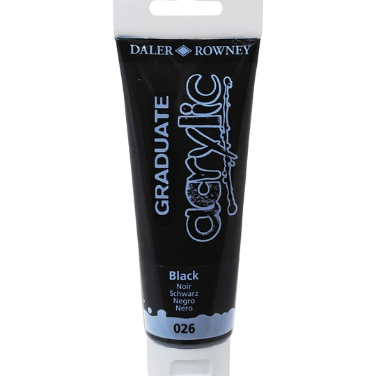 PINTURA ACRILICA 120ml NEGRO GRADUATE D&R