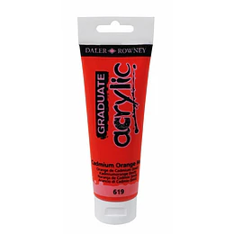 PINTURA ACRILICA 120ml NARANJO CADMIO GRADUATE 