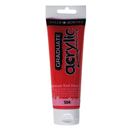 PINTURA ACRILICA 120ml ROJO CADMIO OSC GRADUATE D&R