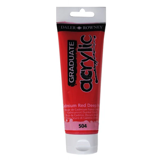 PINTURA ACRILICA 120ml ROJO CADMIO OSC GRADUATE D&R
