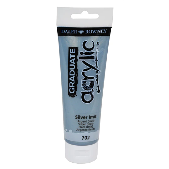 PINTURA ACRILICA 120ml PLATA GRADUATE 