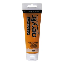 PINTURA ACRILICA 120ml AMARILLO OCRE GRADUATE D&R