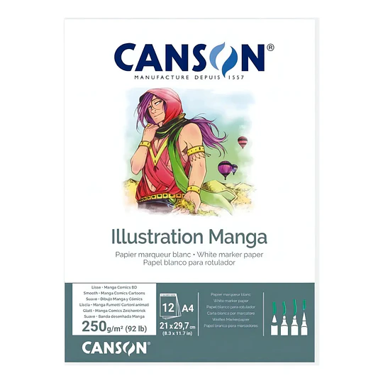 BLOCK A4 12 hj 250 gm ILLUSTRATION CANSON
