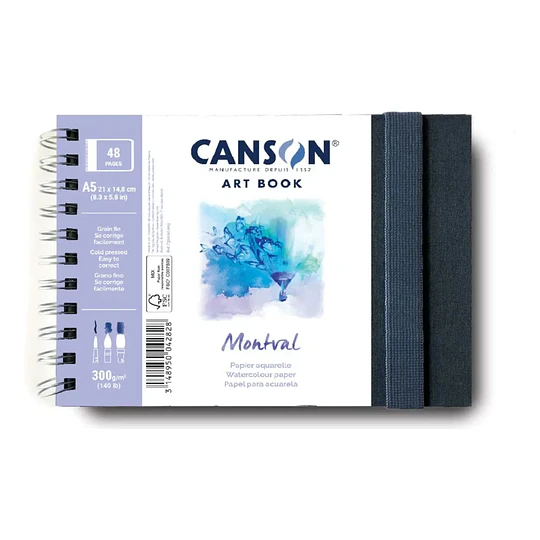 ARTBOOK CROQUIS A5 300gr 48hj MONTVAL CANSON