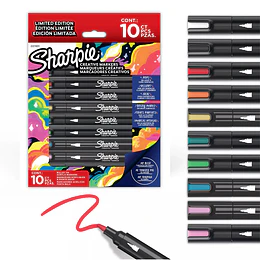 PLUMON PTA GRUESA ACRILICO SHARPIE 10 col