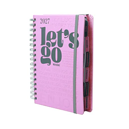 AGENDA ESPIRAL 16,5x22 LIFE MOOVING dia x pagina