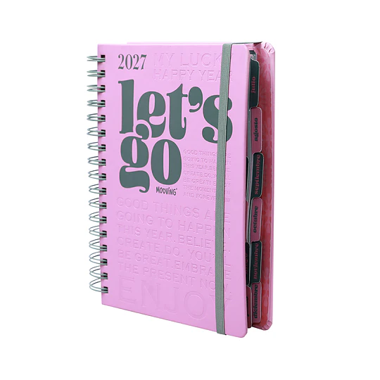 AGENDA ESPIRAL 16,5x22 LIFE MOOVING dia x pagina
