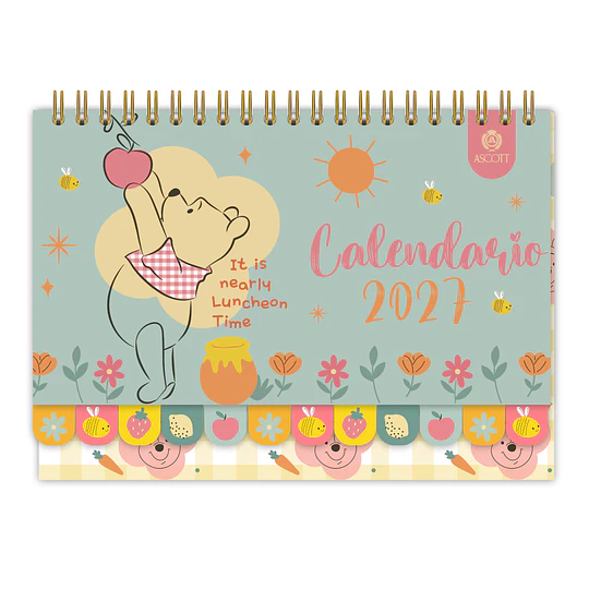 CALENDARIO ESCRITORIO WINNIE POOH MENSUAL ASCOTT