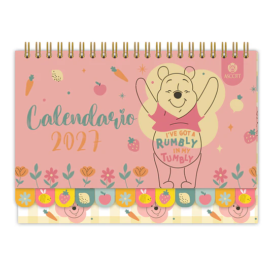 CALENDARIO ESCRITORIO WINNIE POOH MENSUAL ASCOTT