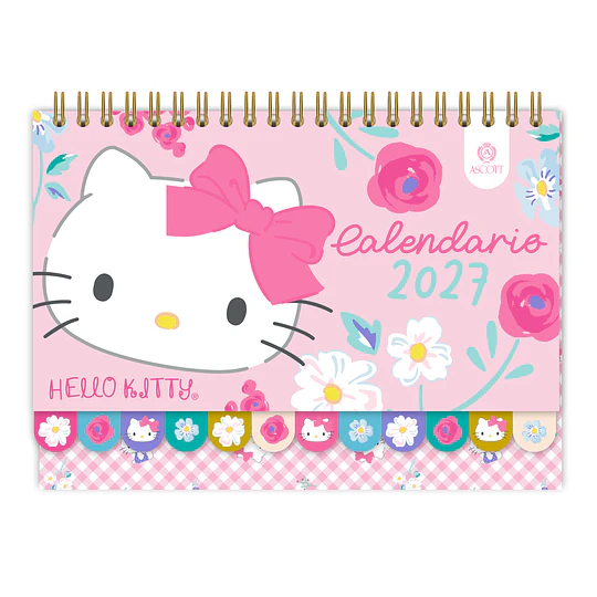 CALENDARIO ESCRITORIO HELLO KITTY MENSUAL ASCOTT