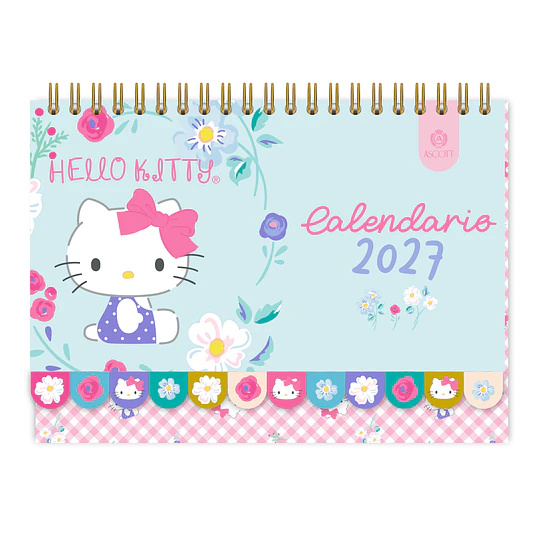 CALENDARIO ESCRITORIO HELLO KITTY MENSUAL ASCOTT