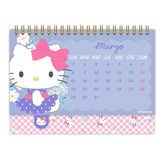 CALENDARIO ESCRITORIO HELLO KITTY MENSUAL ASCOTT