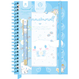 LIBRETA CINNAMONROLL 60hj LINEA + BOLIGRAFO ASCOTT
