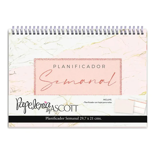 PLANNER SEMANAL 80 hj 30x21 ASCOTT