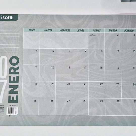 CALENDARIO MENSUAL DE ESCRITORIO ISOFIT
