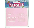 STENCIL CUPCAKE - ACRILEX