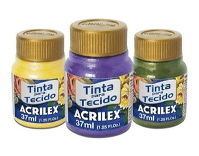 PINTURA METÁLICA PARA GENERO ACRILEX - DIFERENTES COLORES