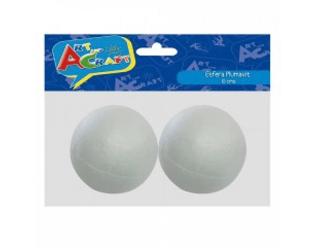 PELOTA PLUMAVIT ART & CRAFT 10 CMS. 2 UNIDADES