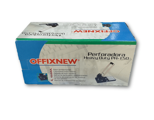 PERFORADOR HEAVY DUTY 150 HOJAS OFFIXNEW