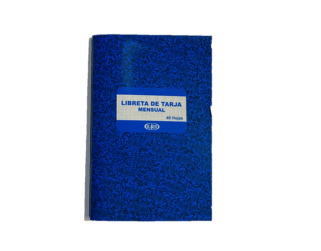 LIBRETA TARJA T/TERMOLAMINADA (CU120)