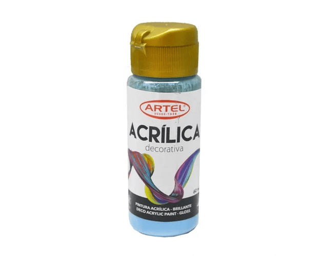 PINTURA ACRILICA DECORATIVO 60ML. PASTEL - COLORES