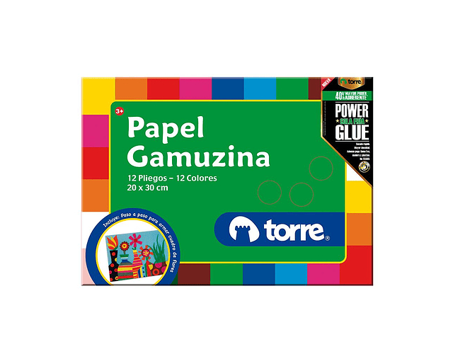 CARPETA ESCOLAR GAMUZINA COLORES SURTIDOS - TORRE