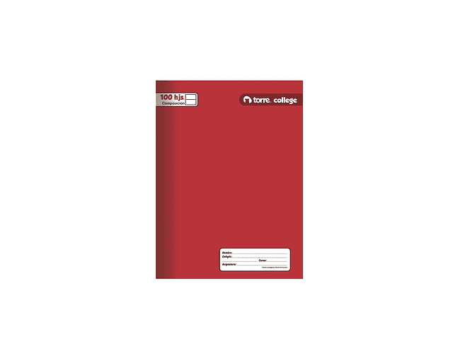 CUADERNO COLLEGE 100HJS.COMPOSICION LISO