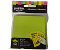 NOTA ADHESIVA VERDE NEON  76 X 76 MM 