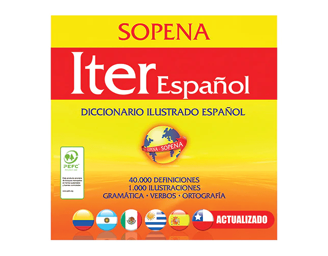 DICCIONARIO ITER ESPAÑOL CON LAMINAS COLOR. SOPENA