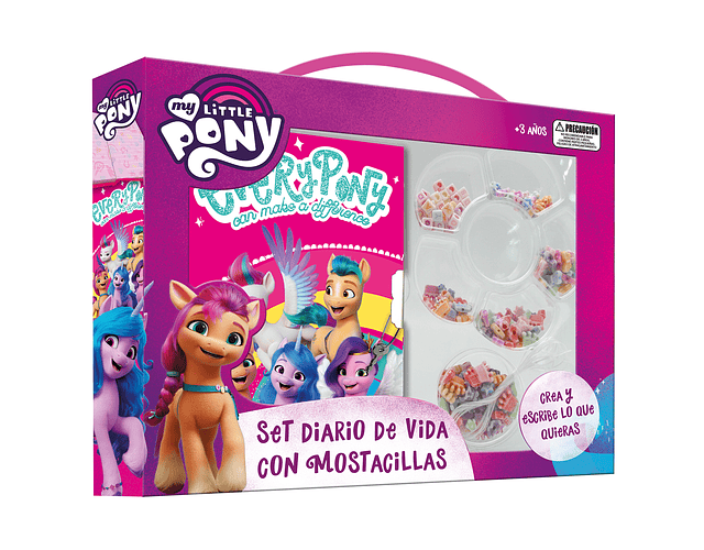 SET DIARIO VIDA Y MOSTACILLAS MY LITTLE PONY