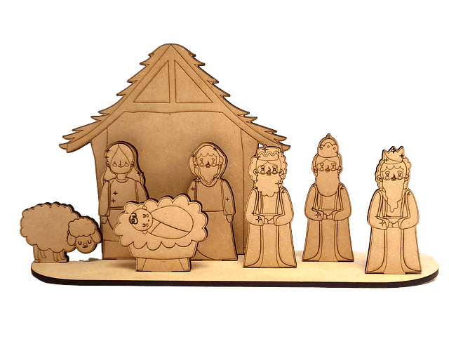 PESEBRE ARMABLE 23 CMS MDF